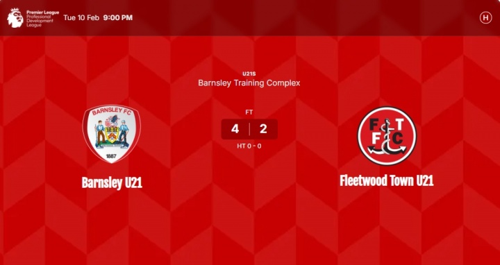 如意体育官方网站-当地媒体:徐彬周二已代表巴恩斯利U21完成首秀,帮助球队4-2逆转